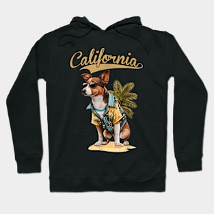 Sunshine Woofs Dogs Soaking Up the California Summer Bliss Hoodie